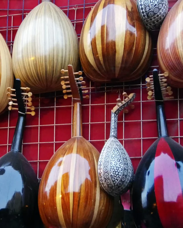 Oud Instrument Tuning used in traditional Middle Eastern music